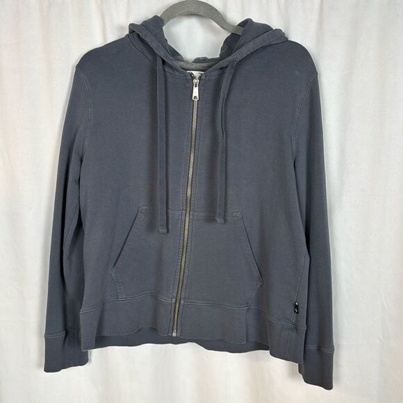 American Giant Classic Full Zip Blue Hoodie Sweatshirt Size Small - Picture 1 of 6